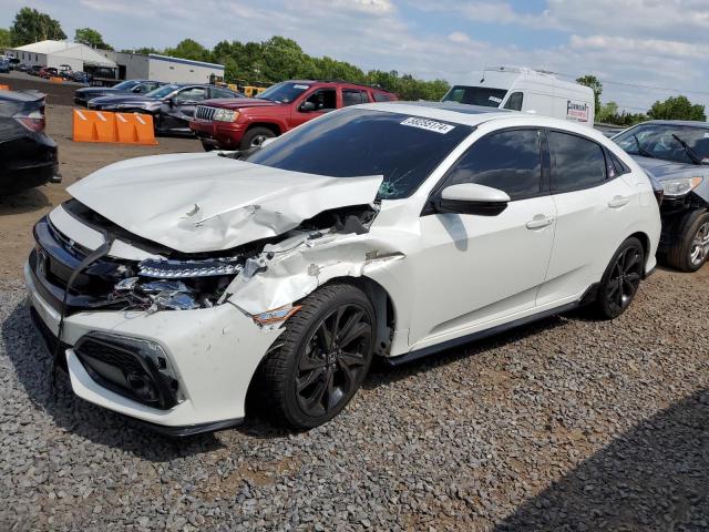 SHHFK7H92KU400158 - 2019 HONDA CIVIC SPORT TOURING WHITE photo 1