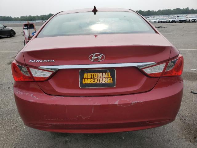 5NPEB4ACXBH092353 - 2011 HYUNDAI SONATA GLS RED photo 6