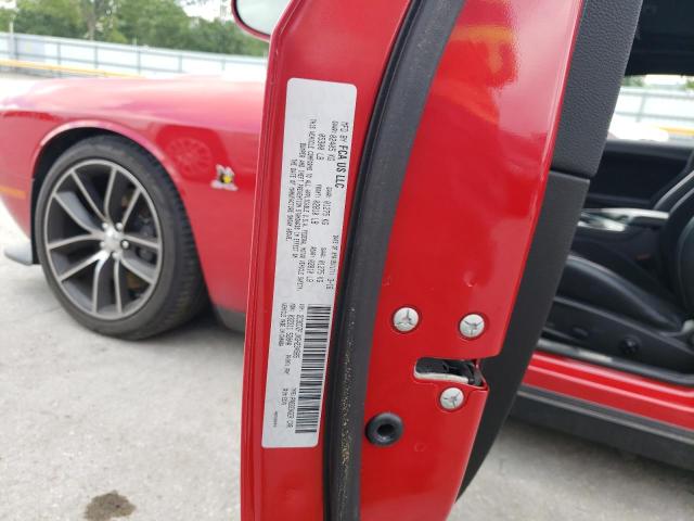 2C3CDZFJXGH234565 - 2016 DODGE CHALLENGER R/T SCAT PACK RED photo 12