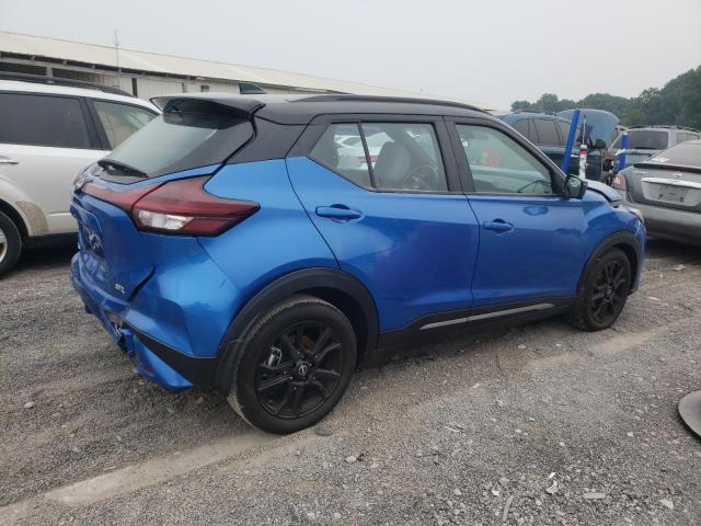 3N1CP5DV6NL516100 - 2022 NISSAN KICKS SR BLUE photo 3