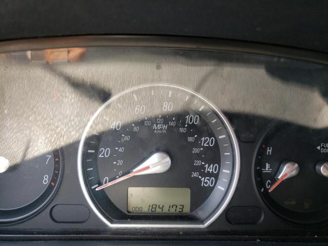 5NPET46C96H131428 - 2006 HYUNDAI SONATA GL BLUE photo 9