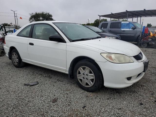 1HGEM22165L076289 - 2005 HONDA CIVIC DX VP Սպիտակ լուսանկար 4