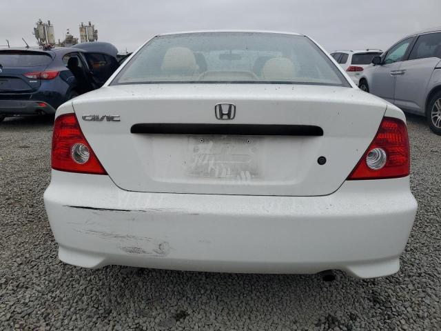 1HGEM22165L076289 - 2005 HONDA CIVIC DX VP Սպիտակ լուսանկար 6