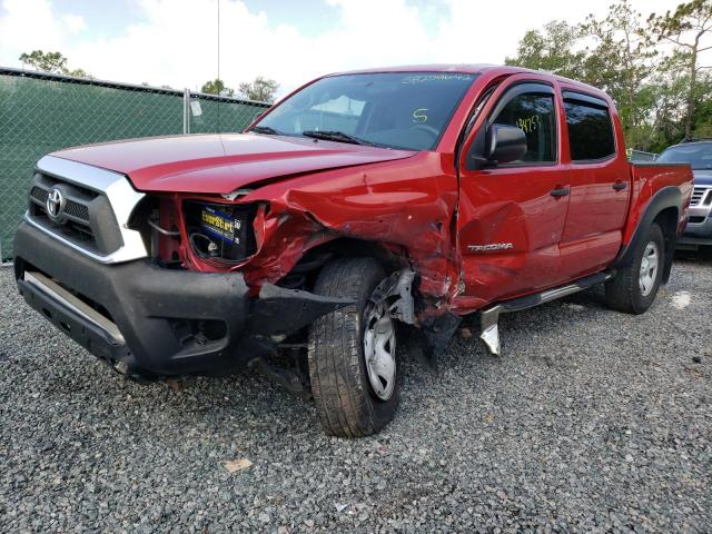 5TFJX4GN2FX038564 - 2015 TOYOTA TACOMA DOUBLE CAB PRERUNNER RED photo 1