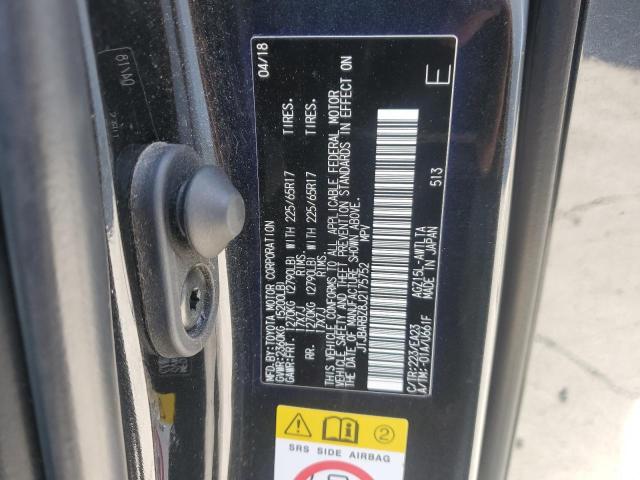 JTJBARBZ8J2175752 - 2018 LEXUS NX 300 BASE Noir photo 12