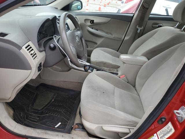 1NXBU4EE4AZ378658 - 2010 TOYOTA COROLLA BASE RED photo 7