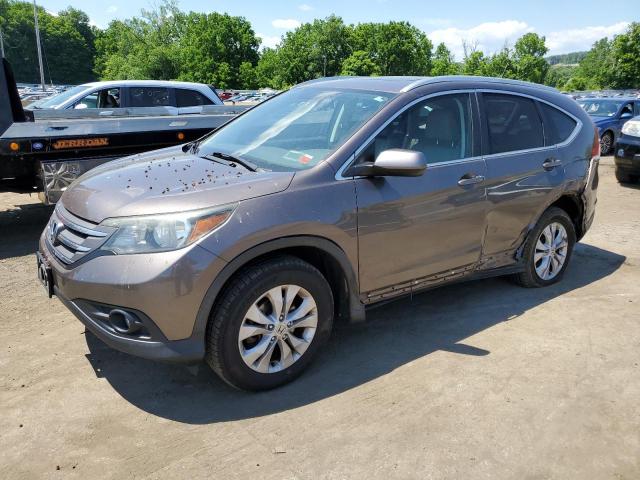 2HKRM4H70EH629059 - 2014 HONDA CR-V EXL GRAY photo 1