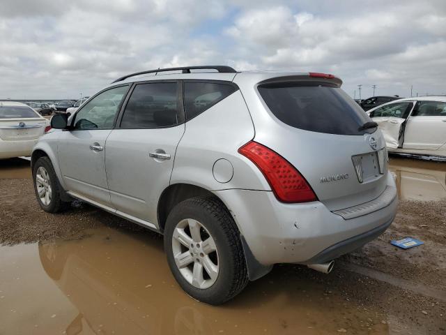 JN8AZ08WX6W530134 - 2006 NISSAN MURANO SL SILVER photo 2