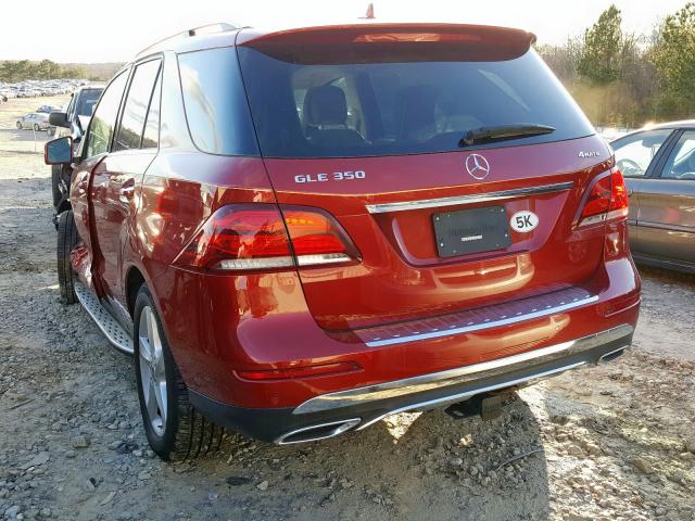 4JGDA5HB3HA990841 - 2017 MERCEDES-BENZ GLE 350 4MATIC  photo 3