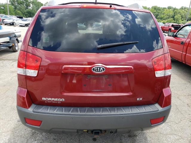 KNDJJ741595036702 - 2009 KIA BORREGO LX RED photo 6