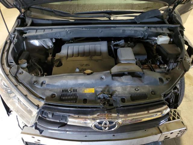 5TDJKRFH9ES064459 - 2014 TOYOTA HIGHLANDER XLE ნაცრისფერი ფოტო 12