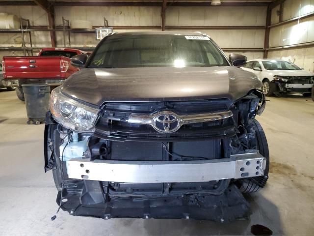5TDJKRFH9ES064459 - 2014 TOYOTA HIGHLANDER XLE ნაცრისფერი ფოტო 5