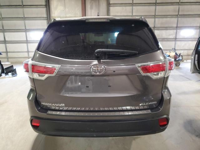5TDJKRFH9ES064459 - 2014 TOYOTA HIGHLANDER XLE ნაცრისფერი ფოტო 6