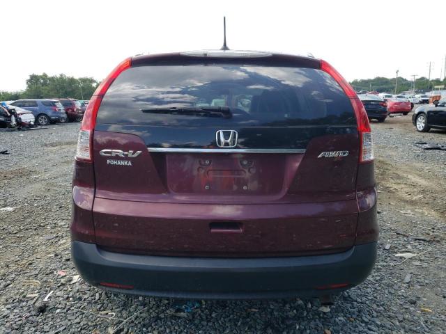 5J6RM4H77DL032950 - 2013 HONDA CR-V EXL BURGUNDY photo 6