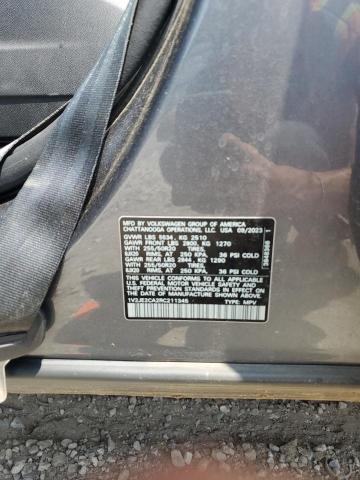 1V2JE2CA2RC211345 - 2024 VOLKSWAGEN ATLAS CROS SE Gris photo 13