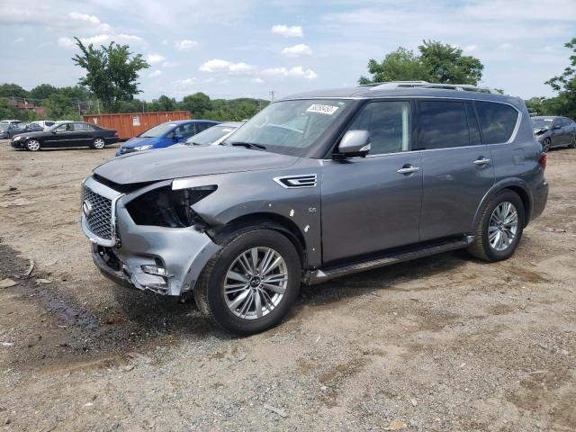 JN8AZ2NE5K9226015 - 2019 INFINITI QX80 LUXE GRAY photo 1