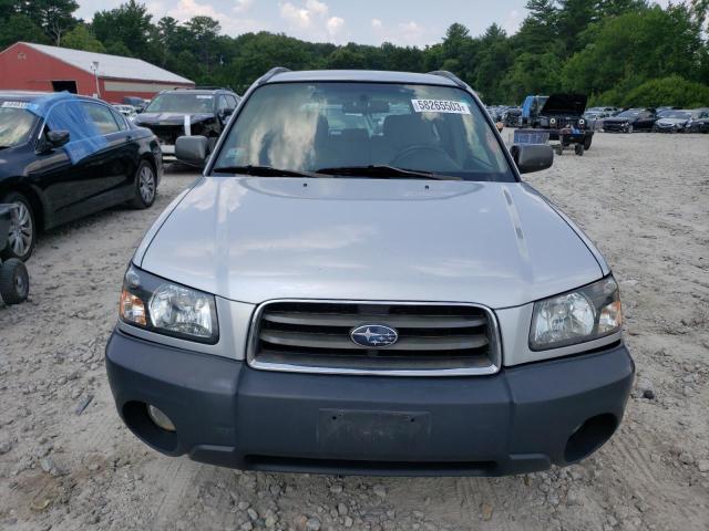 JF1SG65655H743157 - 2005 SUBARU FORESTER 2.5XS ვერცხლისფერი ფოტო 5