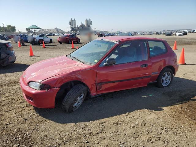 2HGEH2462PH535170 - 1993 HONDA CIVIC DX RED photo 1