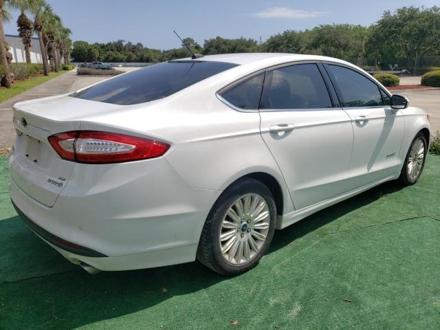 3FA6P0LU1GR100743 - 2016 FORD FUSION SE HYBRID WHITE photo 3