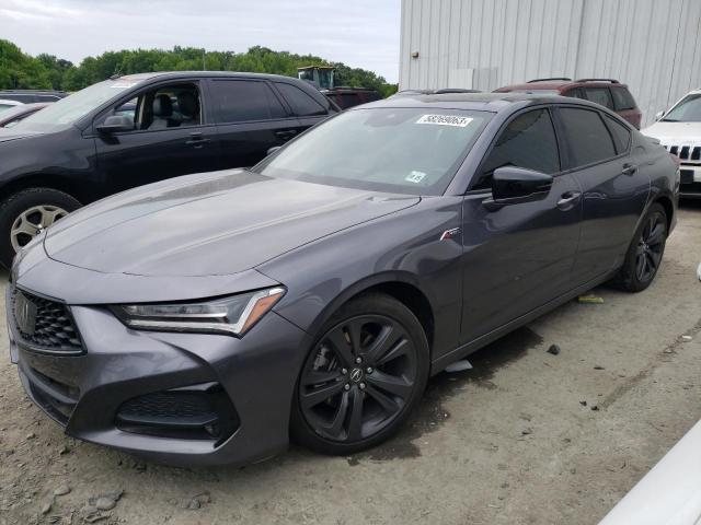 19UUB5F50MA001212 - 2021 ACURA TLX TECH A GRAY photo 1