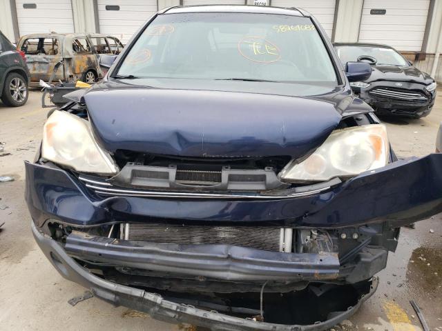 JHLRE48747C120364 - 2007 HONDA CR-V EXL BLUE photo 5