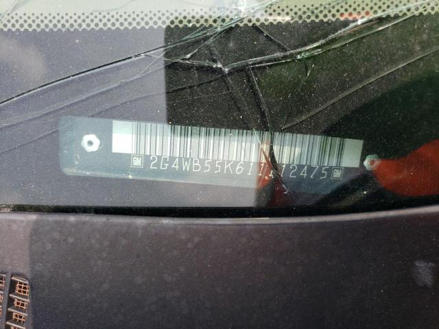 2G4WB55K611112475 - 2001 BUICK REGAL LS 绿色 照片 12