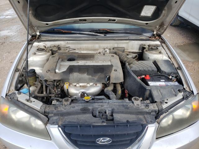 KMHDN46D35U940521 - 2005 HYUNDAI ELANTRA GLS SILVER photo 7