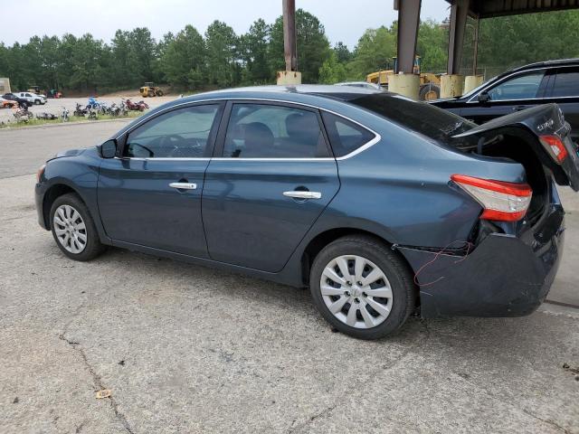 3N1AB7AP1EY278649 - 2014 NISSAN SENTRA S BLUE photo 2