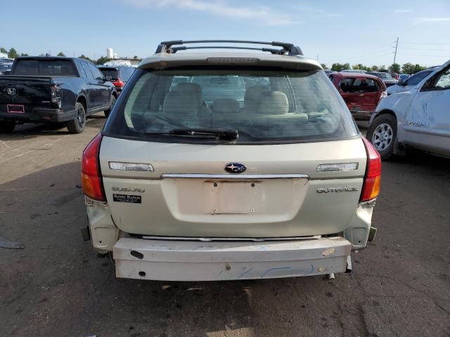 4S4BP61C167356078 - 2006 SUBARU LEGACY OUTBACK 2.5I CREAM photo 6