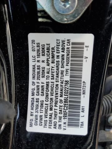 19XFC2E86LE022768 - 2020 HONDA CIVIC SPORT 黑色 照片 12
