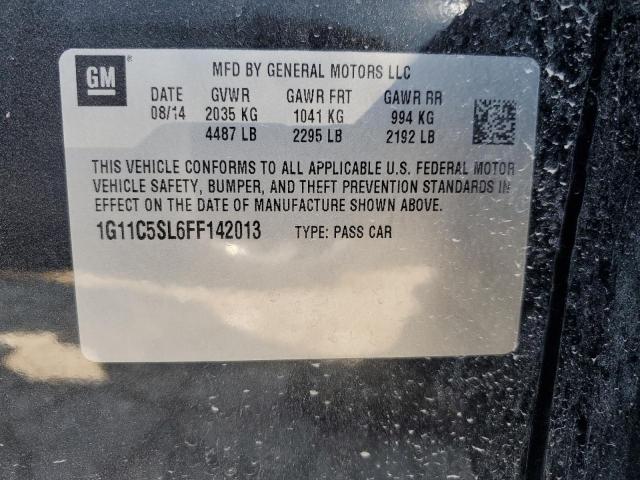 1G11C5SL6FF142013 - 2015 CHEVROLET MALIBU 1LT 黑色 照片 12