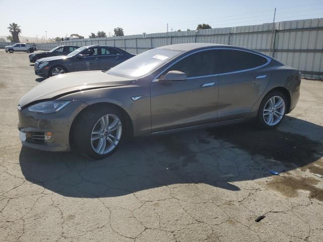 5YJSA1E23FF102165 - 2015 TESLA MODEL S BROWN photo 1