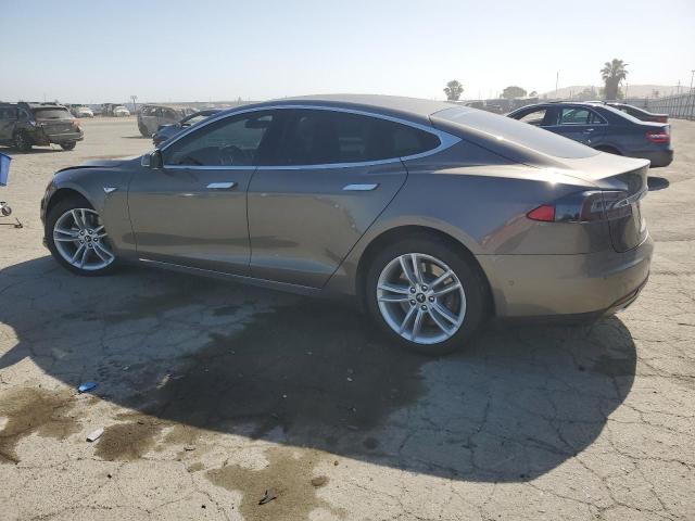 5YJSA1E23FF102165 - 2015 TESLA MODEL S BROWN photo 2