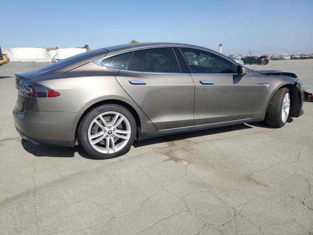 5YJSA1E23FF102165 - 2015 TESLA MODEL S BROWN photo 3
