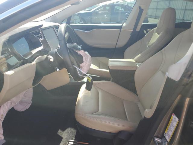 5YJSA1E23FF102165 - 2015 TESLA MODEL S BROWN photo 7