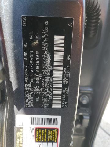 5TDGZRAH3MS034076 - 2021 TOYOTA HIGHLANDER XLE GRAY photo 14