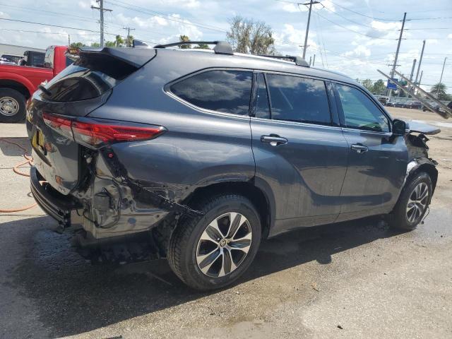 5TDGZRAH3MS034076 - 2021 TOYOTA HIGHLANDER XLE GRAY photo 3