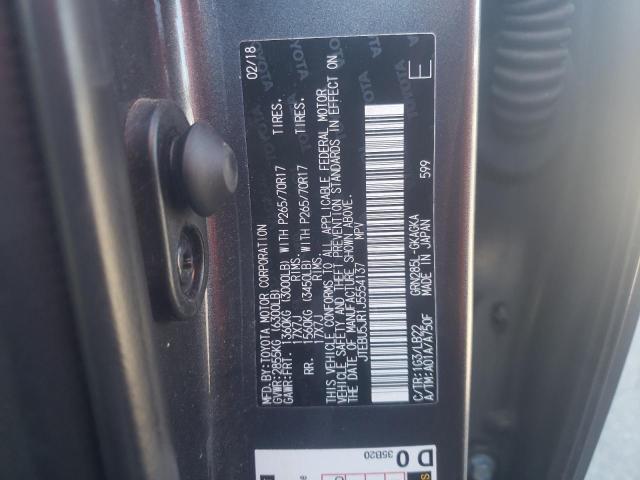 JTEBU5JR1J5554137 - 2018 TOYOTA 4RUNNER SR5/SR5 PREMIUM 灰色 照片 13