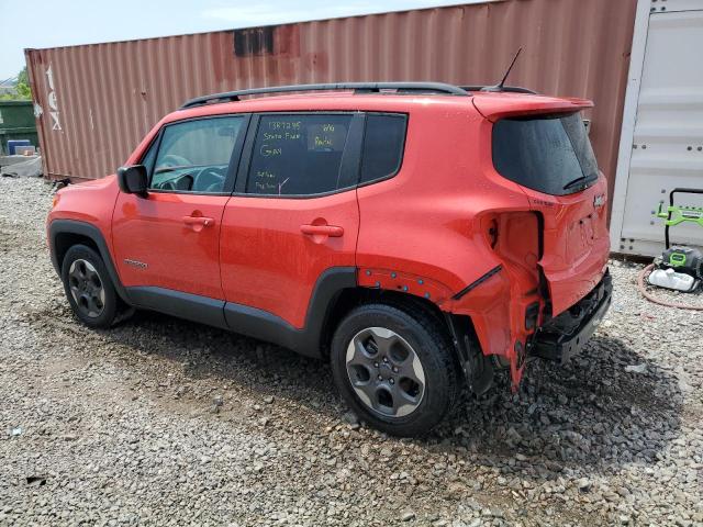 ZACCJAAB5HPE51012 - 2017 JEEP RENEGADE SPORT RED photo 2