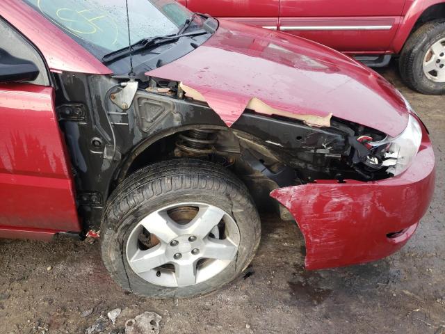 1G8AL55F76Z143578 - 2006 SATURN ION LEVEL 3 BURGUNDY photo 9