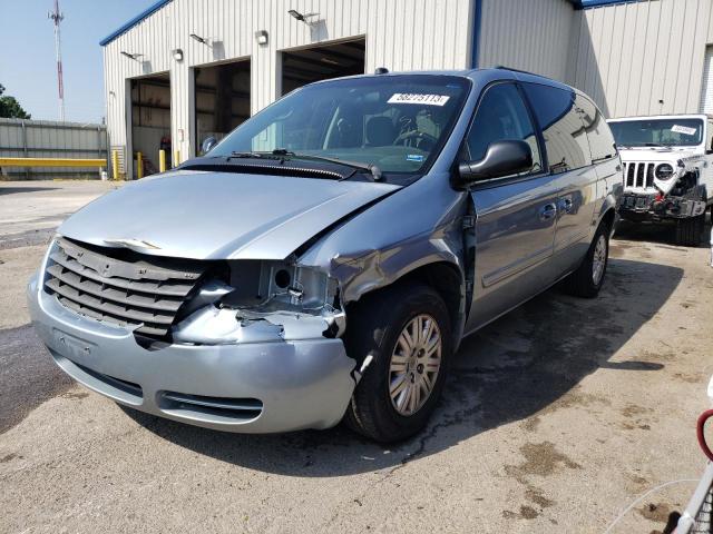 2C4GP44R45R552947 - 2005 CHRYSLER TOWN & COU LX BLUE photo 1