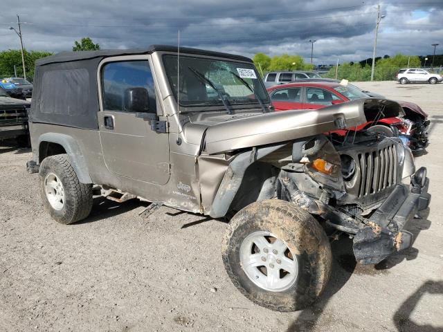 1J4FA49S54P776831 - 2004 JEEP WRANGLER / SPORT TAN photo 4