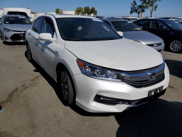 JHMCR6F57HC006816 - 2017 HONDA ACCORD HYBRID EXL WHITE photo 4