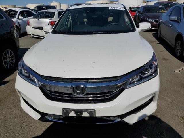 JHMCR6F57HC006816 - 2017 HONDA ACCORD HYBRID EXL WHITE photo 5