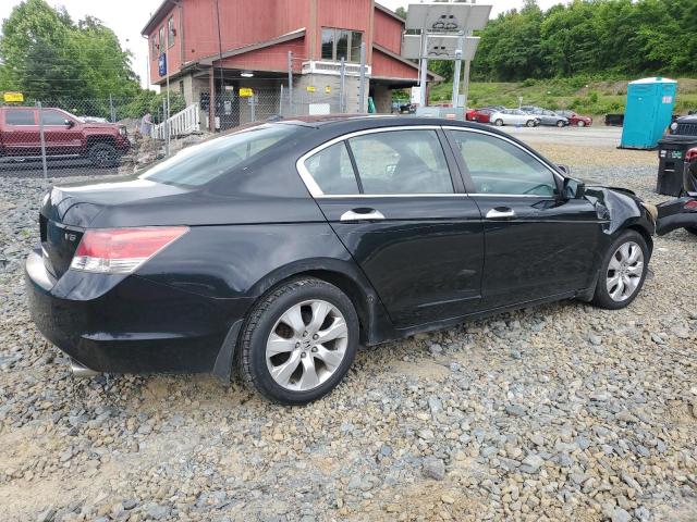 1HGCP36818A085414 - 2008 HONDA ACCORD EXL BLACK photo 3