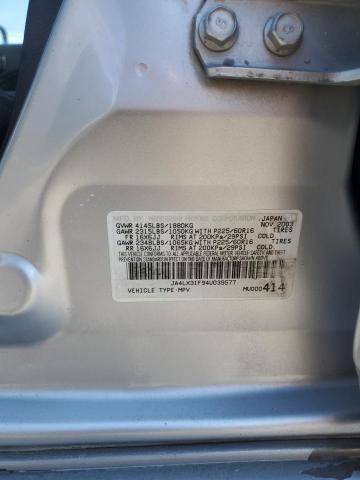 JA4LX31F94U039577 - 2004 MITSUBISHI OUTLANDER LS SILVER photo 13