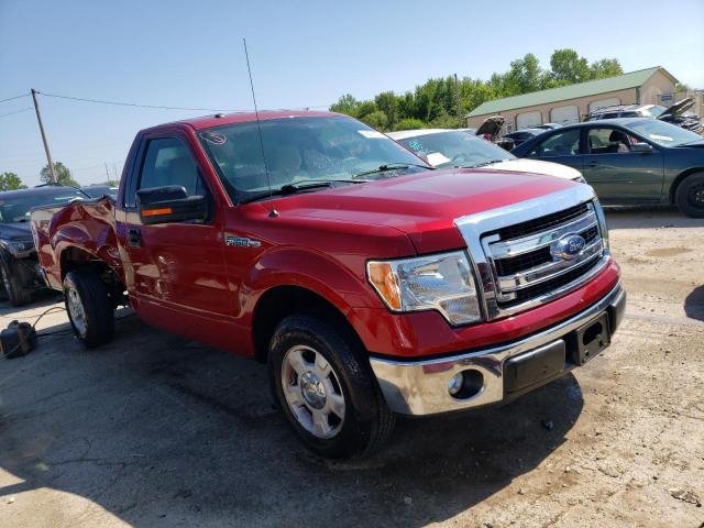 1FTNF1CF3DKE09291 - 2013 FORD F150 BURGUNDY photo 4