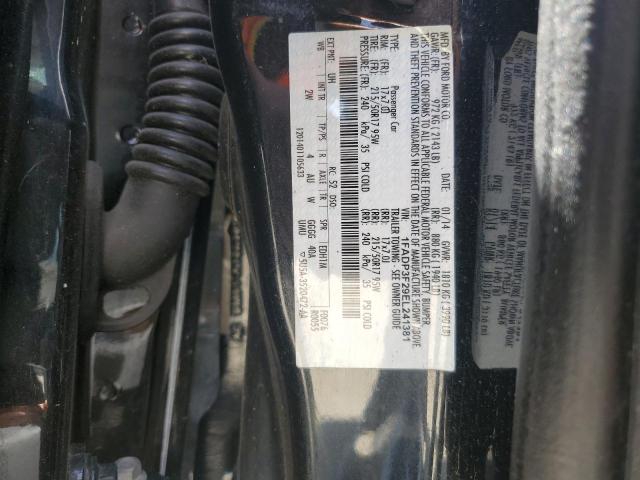 1FADP3F29EL241381 - 2014 FORD FOCUS SE BLACK photo 12