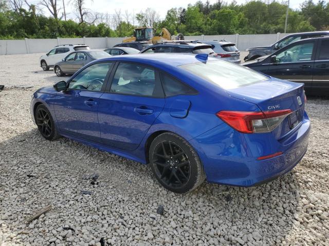 2HGFE2F58NH577695 - 2022 HONDA CIVIC SPORT BLUE photo 2