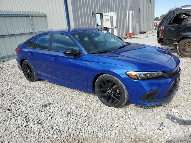 2HGFE2F58NH577695 - 2022 HONDA CIVIC SPORT BLUE photo 4